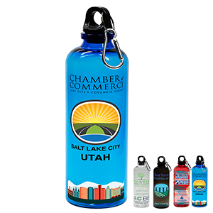 &ldquo;TRAILCLIP&rdquo; 20 Oz. Recycled RPET Carabiner Bottle